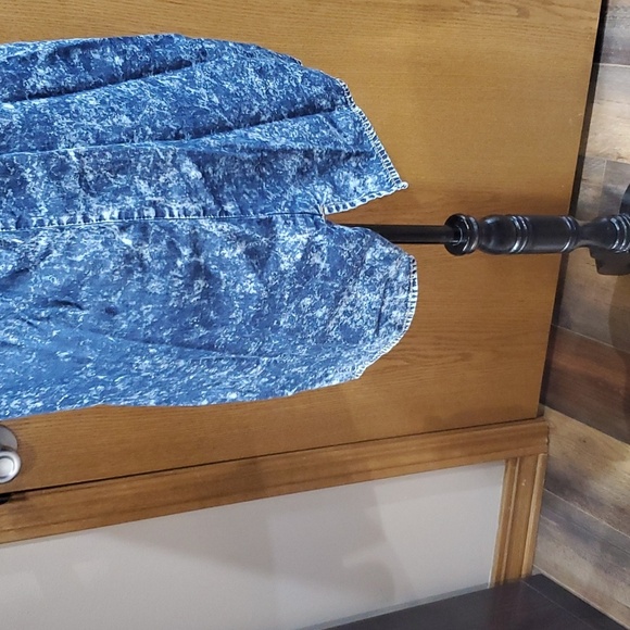 True religion stone wash chambray sleeveless shirt dress - Picture 3 of 6